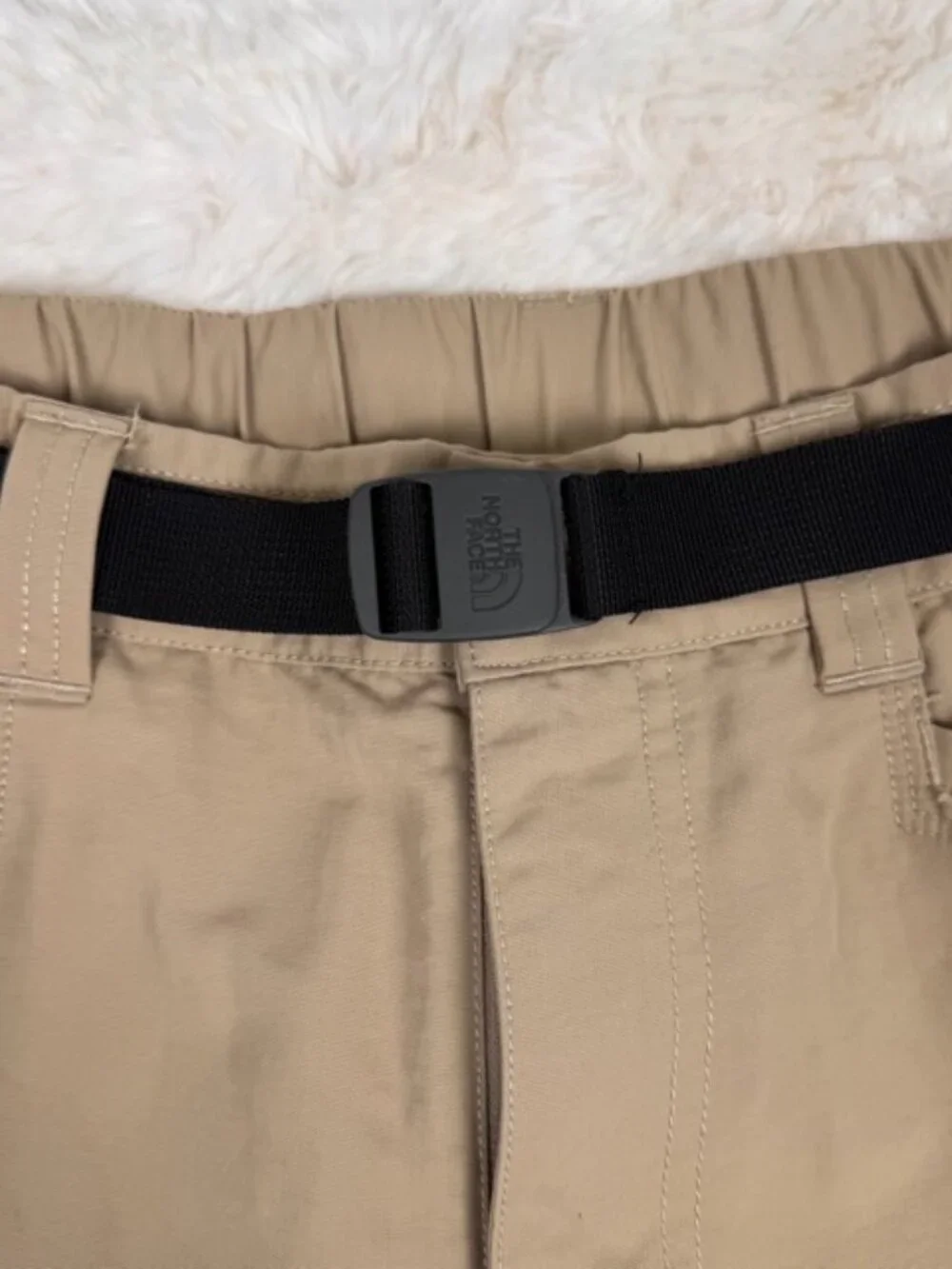 North Face Paramount Peak II Convertible Short Pants Men's Medium Beige Hiking